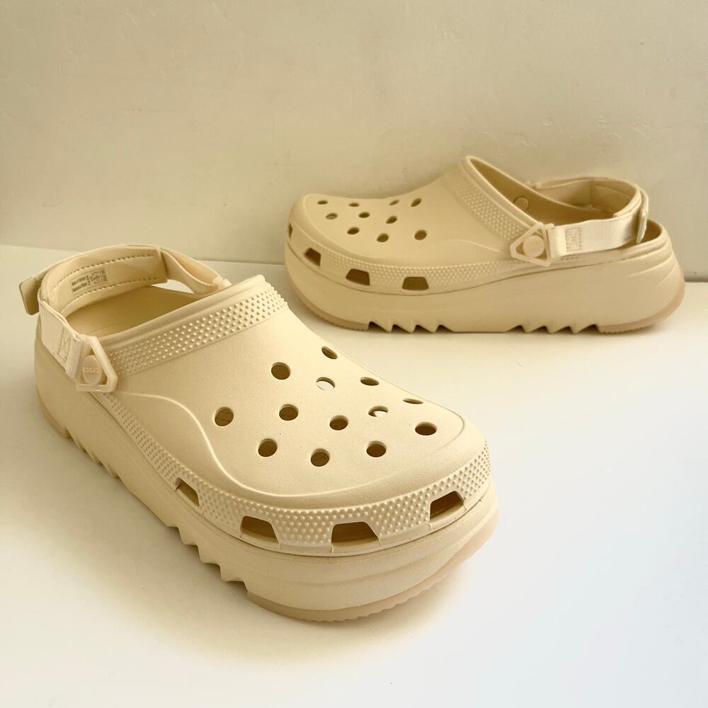 Crocs Hiker Xscape Clogs M13/W15 in Vanilla Neutral Chunky Platform Unisex NEW